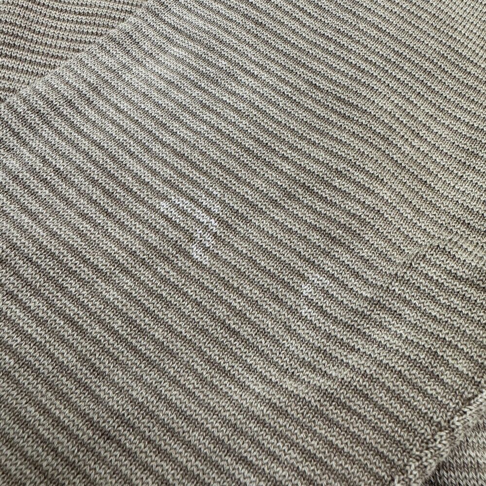 Tommy Bahama Relax 1/4 Zip Pullover Sweater Mens Medium Brown Ribbed Knit Cotton - Picture 7 of 15